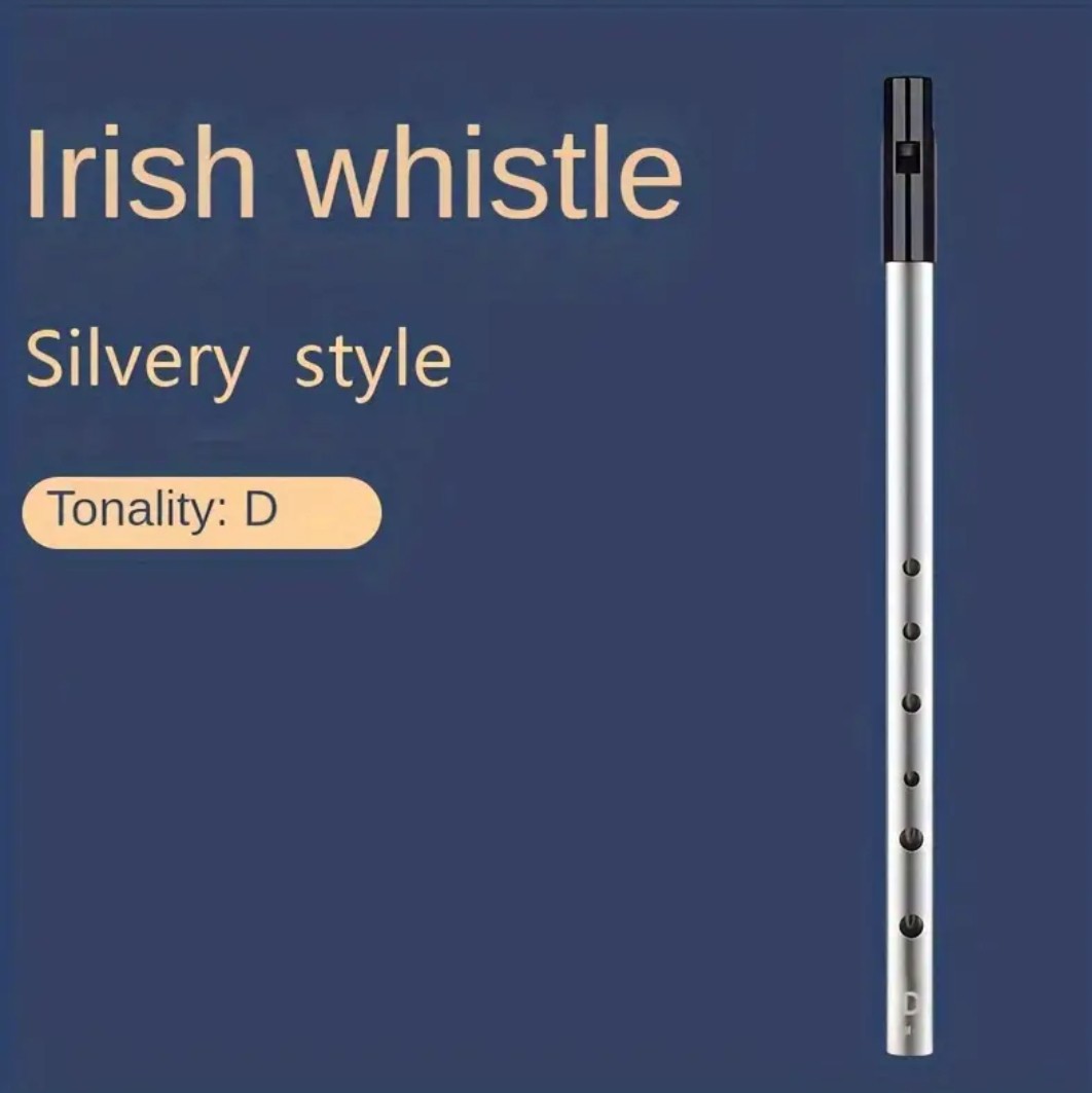 Tin Whistle Key of D Silver
