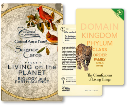 CLASSICAL ACTS & FACTS SCIENCE CARDS®: Cycle 1 - Biology & Earth Science