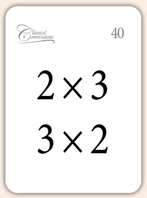 Multiplication: The Commutative Law (Math Flashcards)