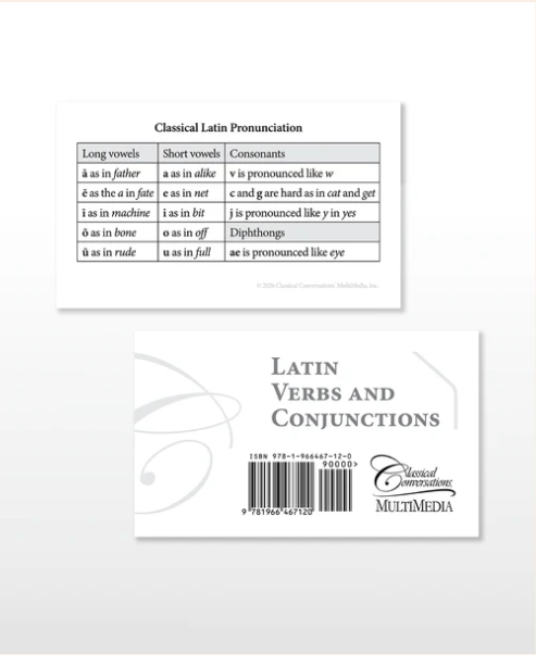 Latin Verbs & Conjugations Flash Cards