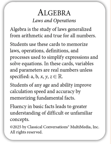 Algebra: Laws and Limits Flashcards