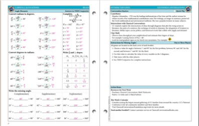 The Math Map Curriculum: Reals